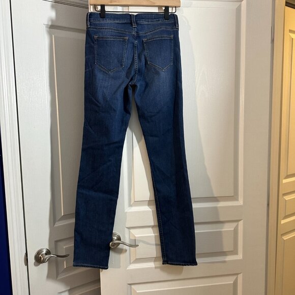 EUC - J Crew 2 Reid Skinny Jeans - Dark Wash - Size 27 - 9" Rise - Picture 2 of 3